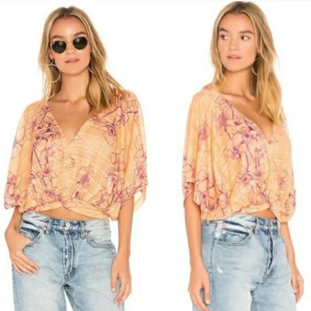 Free People One Dance Coral Blouse - NWOT